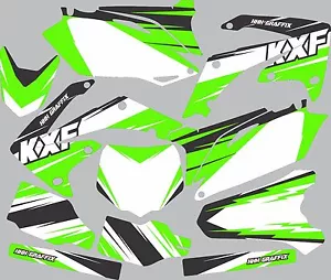 Graphic Kit for 2009-2011 Kawasaki KX450f KX 450f shrouds fender plastic decals - Foto 1 di 1