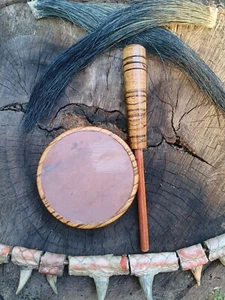 3.25" Red Slate in Zebrawood Pot W/ Two Piece Dymondwood Striker - Picture 1 of 5