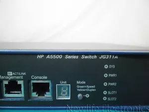 HP JG311-61201 A5500-24G-4SFP-2SFP+ HI Switch JG311A, 1 x JD362A PSU - Picture 1 of 9