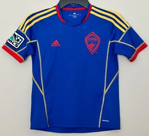 Colorado Rapids FC Fußball Trikot Jungen Größe Small (9-10) Adidas Shirt blau MLS - Bild 1 von 9