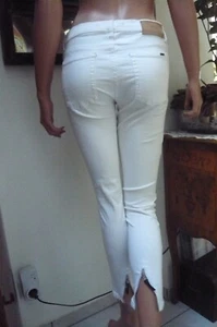 HUGO BOSS Stretch Hose weiß Knöchellang Skinny Größe 36 - Bild 1 von 13