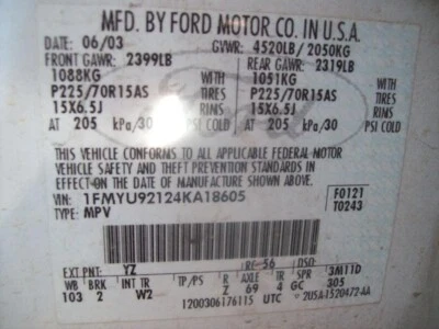 二手前右下控制臂前部适合:2004 年福特 Escape 前大腿 — 第 1/4 张图片