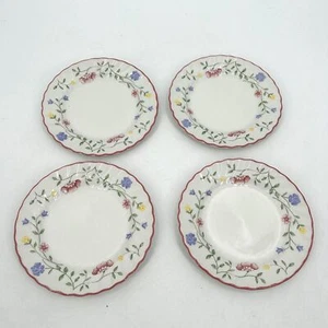JOHNSON BROS. Set of 4 Vintage White Floral England Bread & Butter Plate 6.25" - Picture 1 of 4