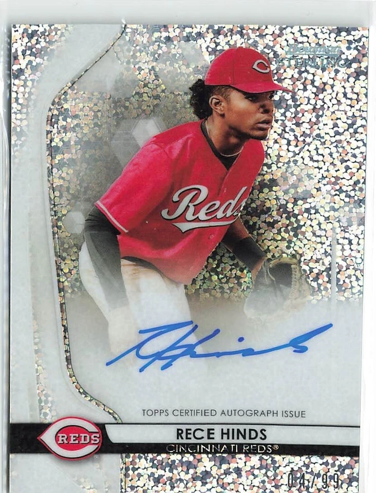 2020 Bowman Sterling Rece Hinds Prospect Speckle Refractor Auto /99 #BSPA-RH - Image 1 of 2