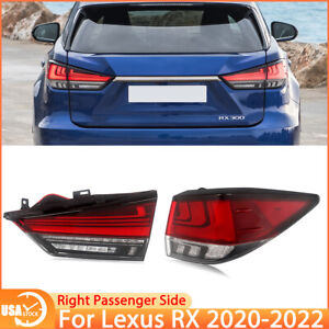 Right LED Tail Lights Lamps Set For Lexus RX300 RX350 RX450 2020 2021 2022