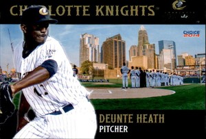 2014 Charlotte Knights Choice #8 Deunte Heath Atlanta Georgia GA Baseball Card