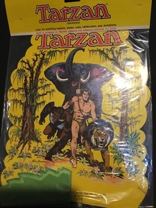 CENTRO DE MESA TARZÁN 1977 VINTAGE NUEVO EN PAQUETE HECHO EN DINAMARCA 13 PULGADAS DE ALTO - Imagen 1 de 4