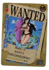 One Piece Doujin Textured Holo Foil SR Card Wanted Baby 5 Anime - Picture 1 of 2