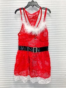 Avidlove Women Christmas Lingerie Santa Babydoll Halter Lace Chemise Christmas S - Bild 1 von 12