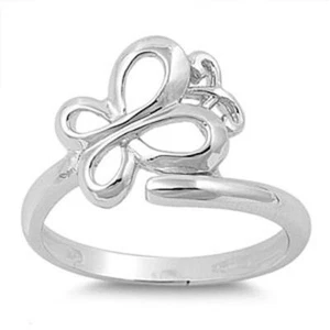 Women's Butterfly Cute Wholesale Ring New .925 Sterling Silver Band Sizes 4-10 - Picture 1 of 1