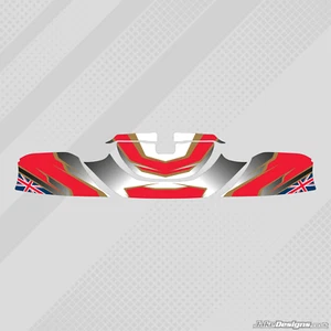 GILLARD STYLE KG506 NOSE CONE STICKER KIT - KARTING - JakeDesigns - Bild 1 von 1