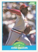 1989 Score Baseball Jose DeLeon St. Louis Cardinals #115