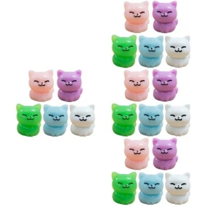 20 pcs Cute Miniature Desktop Animal Figurines Cartoon Animal Statues DIY - Picture 1 of 12