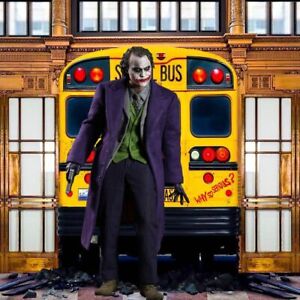 1/6 Joker Bus Diorama Backdrop 15"X15" - For 1/6 Joker MMS249 Batman