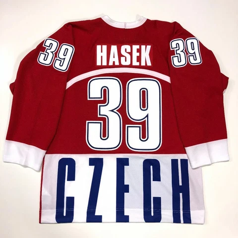 DOMINIK HASEK 1998 CZECH REPUBLIC NIKE OLYMPICS JERSEY JERSEY MEDIUM SABRES Cover
