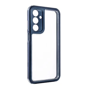 Für Samsung Galaxy A25 5G Hülle Robust Stoßfest Transparent Rückseite Blau - Bild 1 von 1