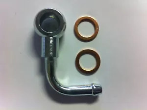 (14X8) Codo Banjo con Lavadoras de Cobre, Agujero 14mm - Para Línea 8mm ID (5/16") - Imagen 1 de 1