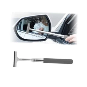 Car Rearview Mirror Wiper, Retractable Auto Glass Squeegee, Water Cleaner with - Picture 1 of 7