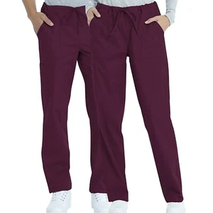 Scrubstar Unisex Scrub Pant 3XL Drawstring Wine Pockets Stretch Medical Vet - Picture 1 of 12