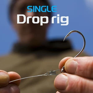 Piattaforma da Pesca in Acqua Salata Doppia Goccia Mono 2 Ganci Fondo Rigs Girevoli Scatti Prelegati - Foto 1 di 7