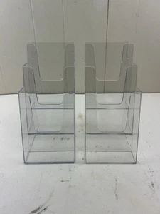 Dreistufiger Broschürenhalter Ständer 2 Stück - Bild 1 von 6