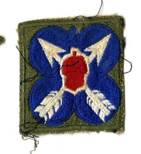 XXI Cuerpo Parche Espalda Blanca Segunda Guerra Mundial Vintage Francia Alemania Austria Europa - Imagen 1 de 2