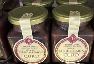2x Trader Joe's Imported English Mixed Berry & Lemon Curd 10 oz jar each NEW - Picture 1 of 3