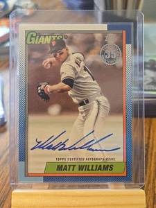 2025 Topps 1990 35th Anniversary Auto Matt Williams Giants - Picture 1 of 2