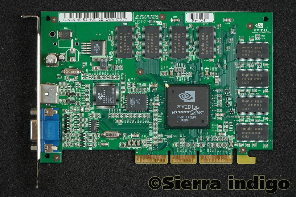 Dell 3K538 03K538 GeForce2 MX 64MB AGP Graphics Card VGA S-Video - Image 1 of 1