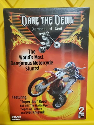 DARE THE DEVIL: Disciples of Evel NEW/SEALED KNIEVEL Motorcycle Stunts 2 Disc Foto 1 de 3
