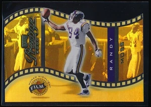 2000 Playoff Prestige Randy Moss #1 Human Highlight Film Gold Die Cut #'d 16/50 - Picture 1 of 2