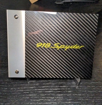 2014-2016 Porsche 918 Spyder VIP Portfolio Carbon Fiber US Gift Binder Showroom - Image 1 of 4