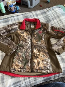 Realtree Xtra Woman’s M Fleece Lined Full Zip Camo Hunting Jacket - Picture 1 of 10