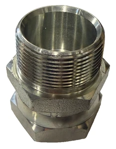 Parker Hannifin 1404-24-24 | Straight Union Adapter | Male NPTF x Female NPSM - Picture 1 of 2