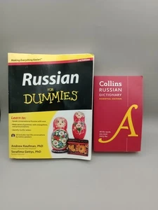 Russian For Dummies 2nd Edition with CD & Collins Russian Dictionary Essential - Picture 1 of 11