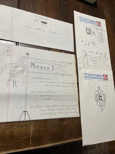 1983 Coach Billy Brewer Ole Miss Rebels Panzer Leaders Design Skizzen - Bild 1 von 5