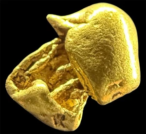 .897 GRAMS AUSTRALIAN NATURAL PURE GOLD NUGGET GENUINE (94-98% PURE) #AUSSIE220 - Picture 1 of 6
