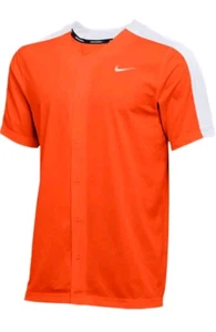Nike Herren Stock Vapor Select Full Button Dri-Fit Trikot Orange/Weiß Größe XL - Bild 1 von 4