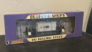 HO Scale Bluford Models Transfer Caboose Kansas City Southern 677 Long Roof Gray - Picture 1 of 3