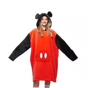 Disney Home Mickey Mouse-Übergroße Hoodie Sweatshirt Decke mit Kapuze Erwachsene - Bild 1 von 1