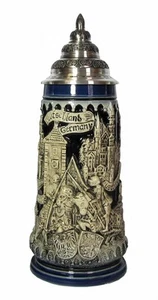 German Beer Stein Deutschland panorama stein 0.5 liter t.. KI 1111-blE 0,5L NEW - Picture 1 of 1