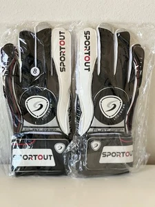 Sportout Torwarthandschuhe Größe 8 neu im Karton Fußball Finger sparen Jugend Erwachsene - Bild 1 von 5