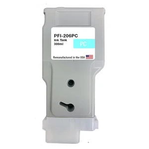 Compatible Ink Cartridge For Canon PFI-206 300ml Photo Cyan-USA - Picture 1 of 2
