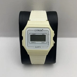 Orologio Digitale 32mm Quarzo Citron Crema S565S Ricambi Non Testati Riparazione - Foto 1 di 20
