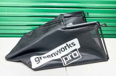 Greenworks Pro Lawn Mower OEM Grass Leaf Bag Catcher w/Frame 22”x13” -USED- - Image 1 of 4