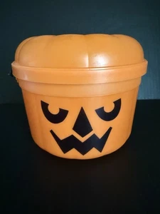 Vintage 1986 McDonalds McGoblin Boo Eimer & Deckel Halloween Kürbis Happy Meal  - Bild 1 von 8