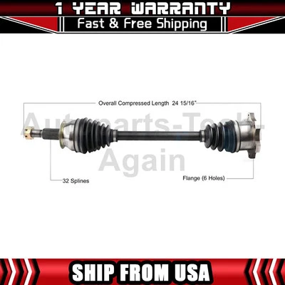 1 eje trasero izquierdo Trakmotive CV compatible con Infiniti Ex35 2008-2009 Foto 1 de 2