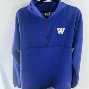 Washington Huskies UW Quarter-Zip Pullover Jacket Top Size XL - Picture 1 of 6