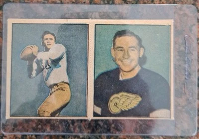 1951 Berk Ross Uncut Pair Doak Walker/Jack Stewart Detroit Stars - Image 1 of 2