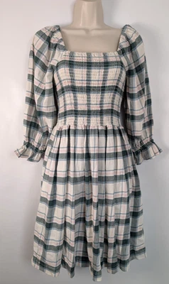 Mini Vestido Madewell Para Mujer Lucie Manga Codo Corpiño Calado XS NUEVO CON ETIQUETAS Campesino Foto 1 de 4
